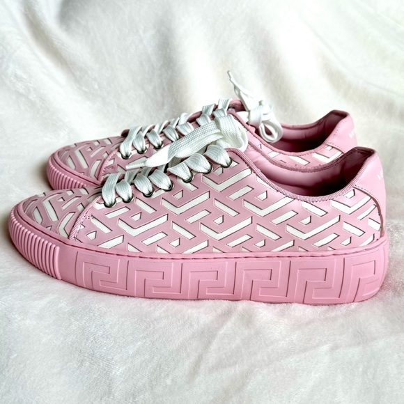 New! VERSACE Shoes, Size 41, Unisex, Versace Greca Lasercut Shoes in Pink - Picture 6 of 13